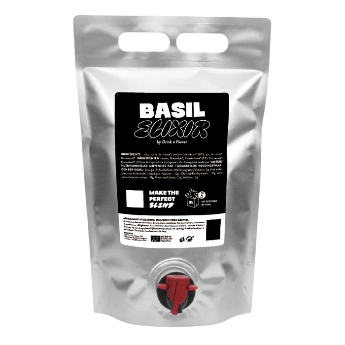 DRINK A FLOWER BASIL BIB 3L