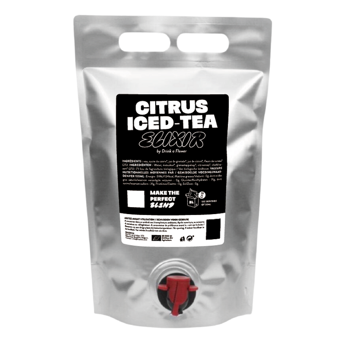 DRINK A FLOWER ICED TEA BIB 3L