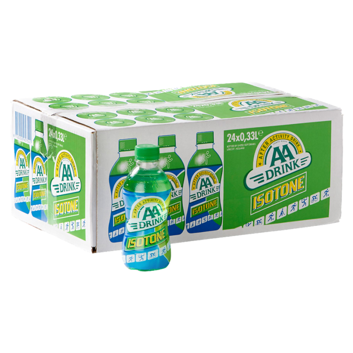 AA DRINK ISOTONE CITRON 24x33cl PET VERT