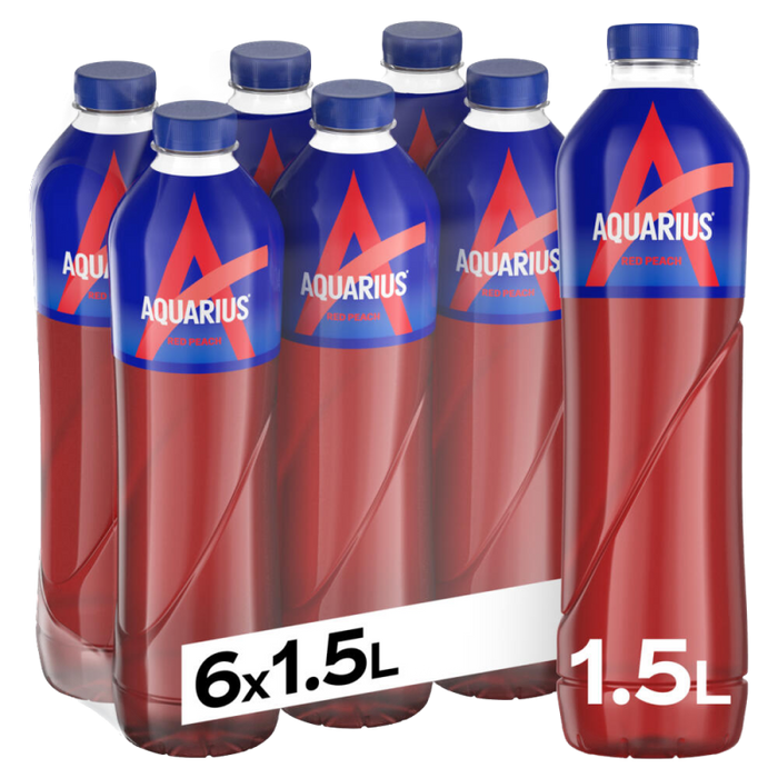 AQUARIUS DAILY RED PEACH PET 6x1.5l