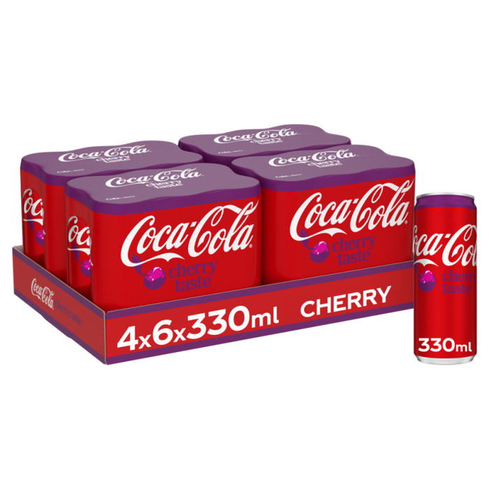 COCA CHERRY CAN 24x33cl