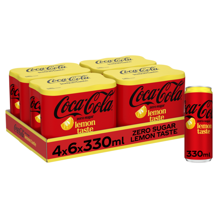 COCA ZERO LEMON CAN 24x33cl