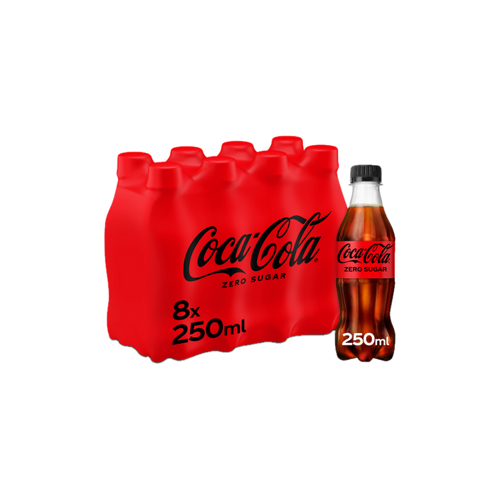 COCA ZERO PET 24x25cl