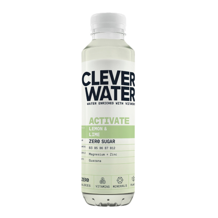 CLEVER WATER ACTIVATE LEMON LIME 12x50cl PET